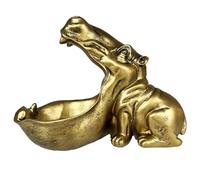 Plat à bonbons hippopotame, bol à bonbons hippopotame,Bizarre Hippo Statue Key Bowl | Plat à de sculptures d'hippopotame , plateau d'animaux en résine amusant pour décoration de maison, pour b