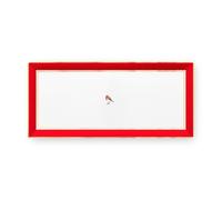 Plat à cake rectangulaire Love Birds Rouge/Rose - 33,3x15,5cm Pip Studio