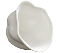 Plat à Condiments en Céramique Fleur, Assiette pour Sauces et Apéritifs | Surface Lisse, Forme de Fleur Élégante, pour Saveurs, Restaurant, Collations du Thé et Présentation Soignée
