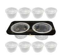 Plat à Eau Reptile, Plat de Plats Reptiles | Bol à Eau de l'alimentation en crête du Reptile,Accessoires de réservoir détachables avec Tasses d'alimentation pour Un Plat pour Le Dragon Barbu