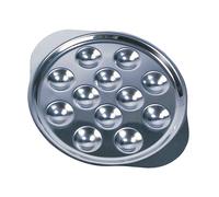 Plat à escargots 12 trous en inox Lebrun