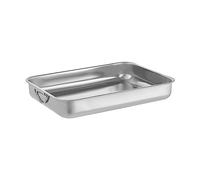 Plat à Four 40cm, Set de Moule à Pâtisserie en Acier Inoxydable Rectangulaire Moule à Four avec Poignées