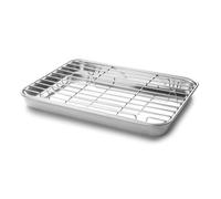 Plat à four avec grille acier inoxydable (inox) 41.00x31.00 cm
