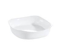 Plat À Four Carré Blanc 23x23cm Smart Cuisine Carine 250°C - Luminarc - Opale Culinaire Extra Léger Et Résistant
