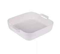 Plat à four carré Porcelaine Blanche 24x20.4x6