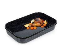 Plat à four émaillée VILDE - Acier émaillé - 42x27x7 cm - Noir