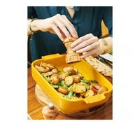 Plat à Four en Céramique rectangulaire 36 cm PEUGEOT Jaune safran