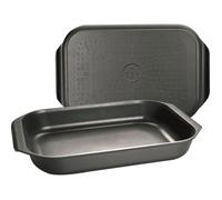 IBILI Plat à rôtir Induplus 401534 – Aluminium noir 34 x 24 x 6 cm