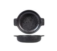 Plat À Four H&H Rond En Grès Noir 18X4,5H