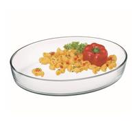 Plat à Four Ovale en Verre, Contenance 2,2L, Dimension 30 x 21 x 6,2 cm - Verre Borosilicate très haute résistance - 7127 SIMAX