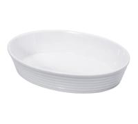 Plat à four ovale - KUCHENPROFI - 30 cm - Porcelaine - Blanc - Compatible lave-vaisselle