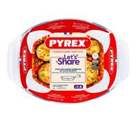 Plat à four ovale - PYREX - Let's Share - 30 x 21 cm - Verre