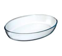 Plat à Four Ovale - Secret de Gourmet - 35cm - Verre - Transparent - Adapté pour cuisson au four