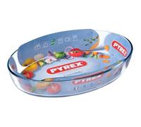 Plat à four - PYREX - 1450038 - Oval - En verre borosilicate - 35 x 24 cm