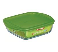 Pyrex – Plat à four en verre Cook&Store 4936458, carré avec couvercle 25 x 22 cm