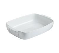 Plat à four - PYREX - Signature - Céramique émaillée - 25x19 cm - Blanc