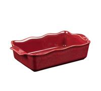 Plat à four rectangle Ely 27x15x7 cm rouge - - Rouge - Porcelaine