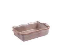 Plat à four rectangle Ely 27x16x7 cm brun - - Marron - Porcelaine