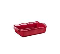 Plat à four rectangle Ely 31x17x7 cm rouge - - Rouge - Porcelaine