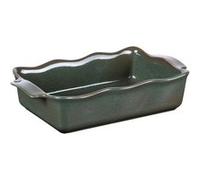 Plat à four rectangle Ely 31x17x7 cm vert - Table Passion - Vert - Porcelaine Vert G