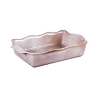 Plat à four rectangle Ely 36x21x8 cm brun porcelaine 36.00x21.00 cm
