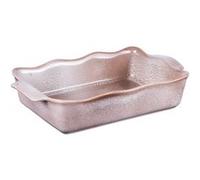 Plat à four rectangle Ely 36x21x8 cm brun - Table Passion - Marron - Porcelaine Marron G