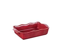 Table Passion Plat à four Ely rectangulaire 36x21x8 cm porcelaine rouge