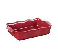 Plat à four rectangle Ely 36x21x8 cm rouge - Table Passion