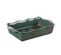 Plat à four rectangle Ely 36x21x8 cm vert - Table Passion