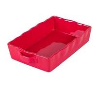 Plat à four rectangle Gusto 32x21 cm rouge - Table Passion - Rouge - Grès Rouge G