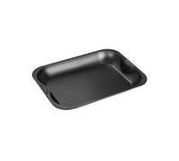Zenker 7212 Plat à four rectangulaire, plat à gratin de pâtes, plat rectangle, plat à four, Acier, Noir, 40 x 30 x 5 cm