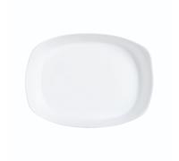 Plat à four rectangulaire blanc 30X22cm Smart Cuisine Carine 250°C - Opale culinaire extra léger et résistant Luminarc