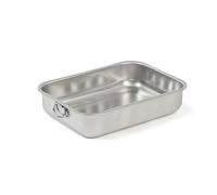 Plat à four rectangulaire en inox 40 x 28 cm Steel Pan