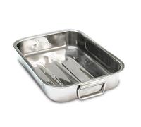 Plat à four rectangulaire inox 25 cm Baumalu