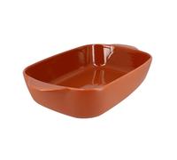 Plat à four rectangulaire Octave en grès terracotta 38 x 23 cm Menastyl