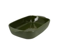 Plat à four rectangulaire Octave en grès vert 33,8 x 20 cm Menastyl