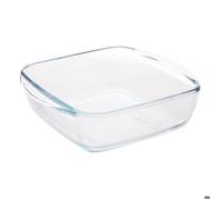Plat à four verre Essentiels carré 17x20cm transparent