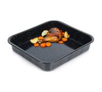 Plat à four VILDE - Acier émaillé - 41 5x36 5x7 cm - Noir