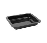 Zenker 7291 Plat à four émaillé, Plat à gratin ou à rôti, Noir, Acier, Email, 33 x 25 cm