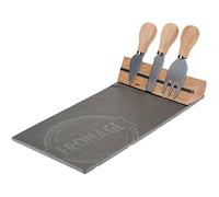 Plat à fromage - Ardoise - 3 coûteaux