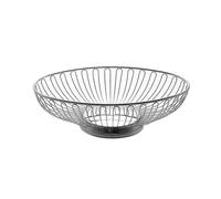 Plat à fruits Bol à fruits en acier inoxydable, bol à fruits creux, bol à fruits ovale de grande capacité, utilisé for les Fruits, les légumes, le pain, les collations Decorative Bowl(Grand)