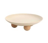 Plat à fruits Bol à fruits en céramique, bol à fruits à base de trépied, bol à fruits circulaire, assiette à fruits de décoration de maison moderne, utilisée for les comptoirs de cuisine Decorative Bo