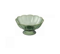 Plat à fruits Plateau à fruits avec plateau de vidange, 2 pièces, salon maison, Table basse, plateau à fruits de Style luxueux, plateau à fruits de grande valeur Decorative Bowl(Green)