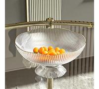 Plat à fruits Plateau à fruits maison salon Table basse panier à fruits plateau à bonbons plateau de Placement de collation plateau de collation avec Base Decorative Bowl(Blanc)