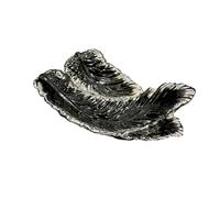 Plat à fruits Plateau de rangement en céramique Creative Feather, bol à fruits/panier à fruits/assiette à dessert/assiette à dîner/plateau à bijoux corbeille à fruits pour comptoir de cuisine, corbe