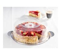 Plat à gâteau avec cloche, diamètre: 300 mm x (H)110 mm