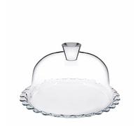Pasabahce Présentoir à pâtisserie A&R en verre transparent avec cloche en verre