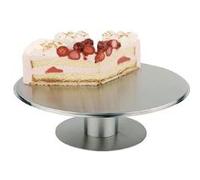 Plat à gâteau rotatif inox APS 300 mm Gris G