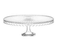Plat à gâteaux sur pied Damla 32 cm - Table Passion - Transparent / Cristal - Verre Transparent G
