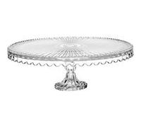Plat à gâteaux sur pied Damla 32 cm - Table Passion - Transparent - Verre Transparent G